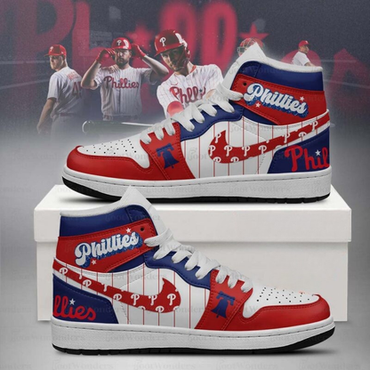LIMITED EDITION - NEW CUSTOMIZED MLB11 PPS PHILADELPHIA PHILLIES AIR JORDAN SNEAKERS
