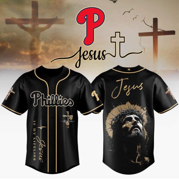 LIMITED EDITION - NEW CUSTOMIZED MLB11 PPS PHILADELPHIA PHILLIES x JESUS CHRIST JERSEY