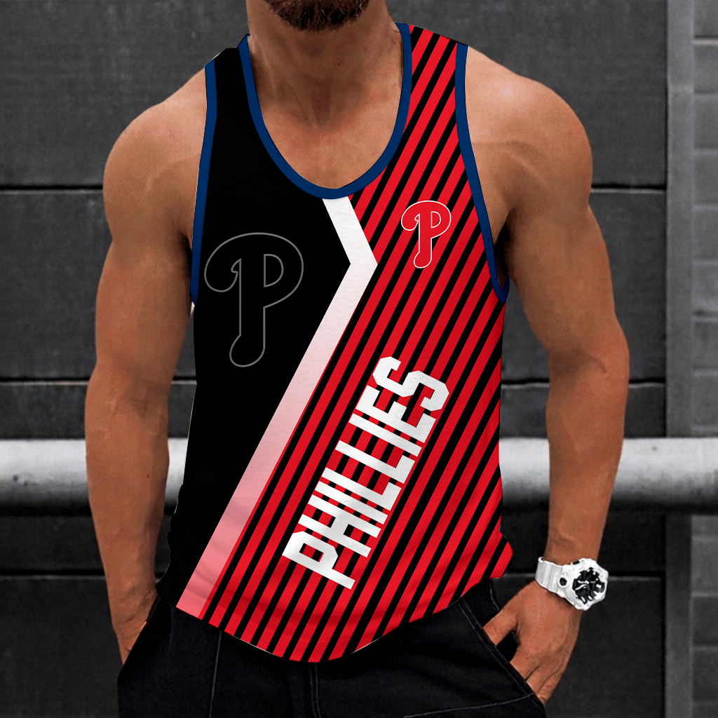LIMITED EDITION - NEW CUSTOMIZED MLB11 PHILADELPHIA PHILLIES UNISEX TANK TOP