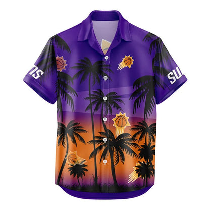 LIMITED EDITION - NEW CUSTOMIZED NBA21 PSU PHOENIX SUNS UNISEX HAWAIIAN SHIRT & SHORTS SET