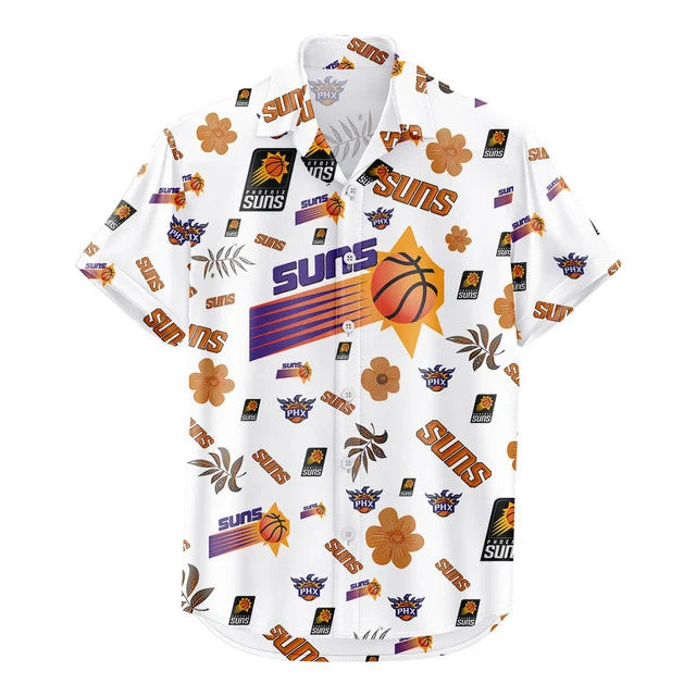 LIMITED EDITION - NEW CUSTOMIZED NBA21 PSU PHOENIX SUNS UNISEX HAWAIIAN SHIRT & SHORTS SET