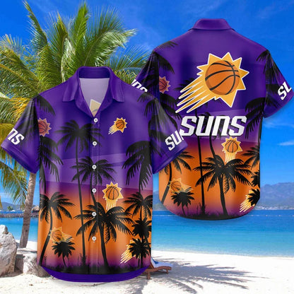 LIMITED EDITION - NEW CUSTOMIZED NBA21 PSU PHOENIX SUNS UNISEX HAWAIIAN SHIRT & SHORTS SET