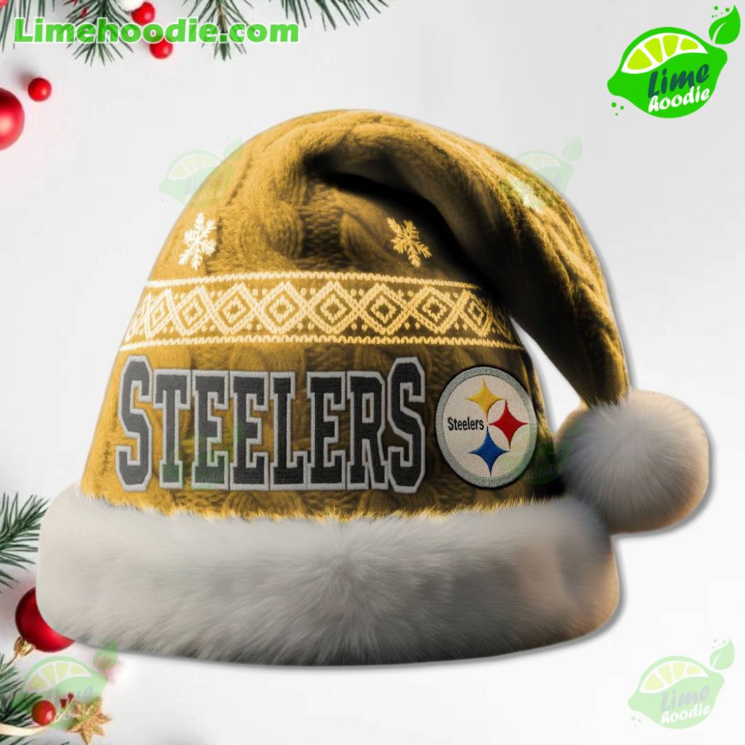 LIMITED EDITION - NEW CUSTOMIZED NFL14 PSB PITTSBURGH STEELERS CHRISTMAS HAT