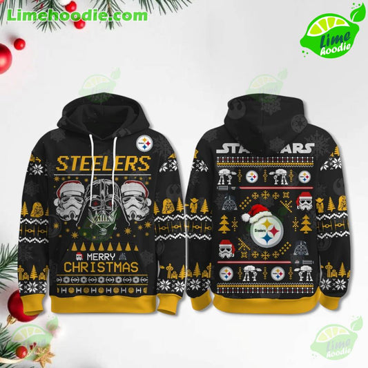 LIMITED EDITION - NEW CUSTOMIZED NFL14 PSB PITTSBURGH STEELERS MERRY CHRISTMAS HOODIE, ZIP HOODIE, SWEATSHIRT