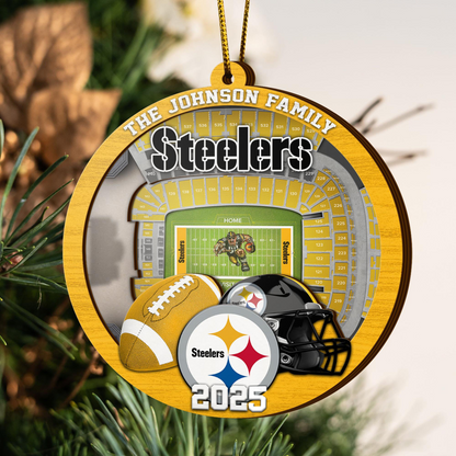 LIMITED EDITION - NEW CUSTOMIZED NFL14 PSB PITTSBURGH STEELERS ORNAMENT