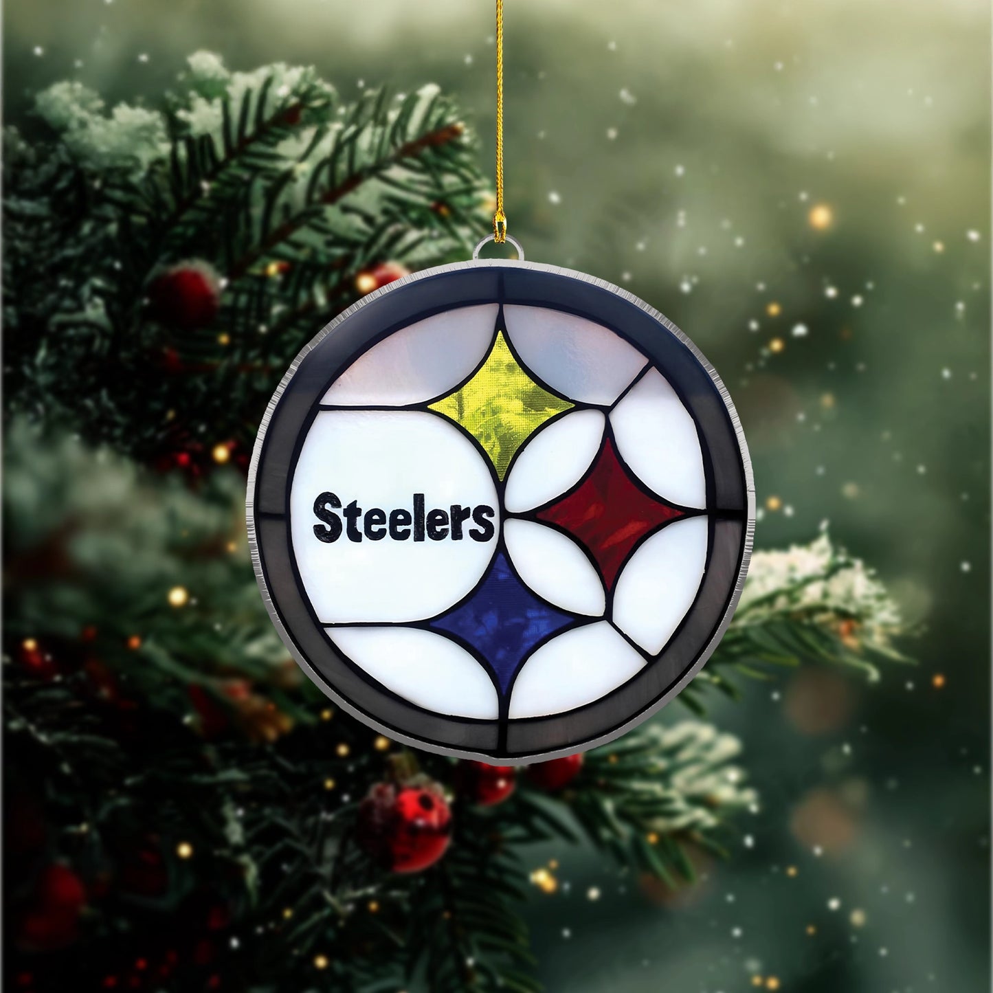 LIMITED EDITION - NEW CUSTOMIZED NFL14 PSB PITTSBURGH STEELERS ACRYLIC ORNAMENT