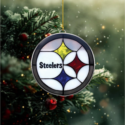 LIMITED EDITION - NEW CUSTOMIZED NFL14 PSB PITTSBURGH STEELERS ACRYLIC ORNAMENT