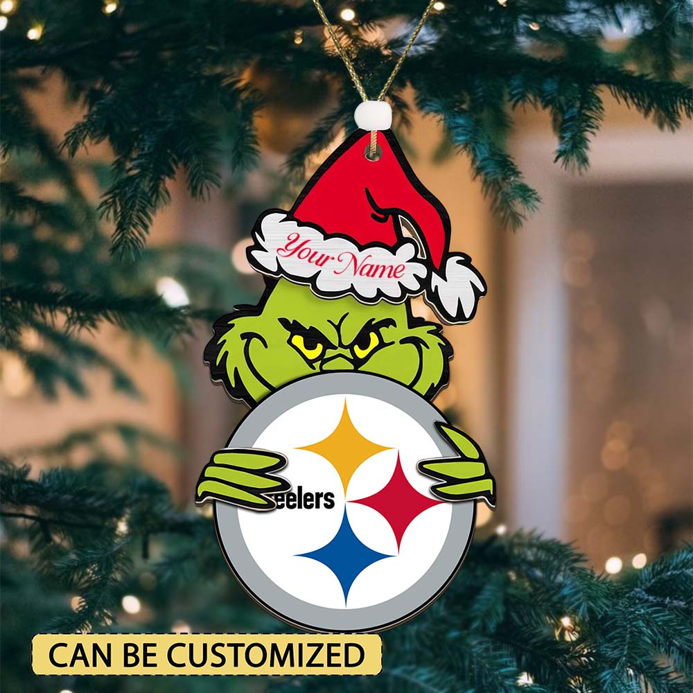 LIMITED EDITION - NEW CUSTOMIZED NFL14 PSB PITTSBURGH STEELERS ACRYLIC ORNAMENT