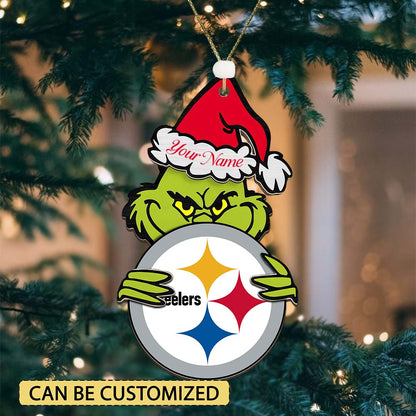 LIMITED EDITION - NEW CUSTOMIZED NFL14 PSB PITTSBURGH STEELERS ACRYLIC ORNAMENT