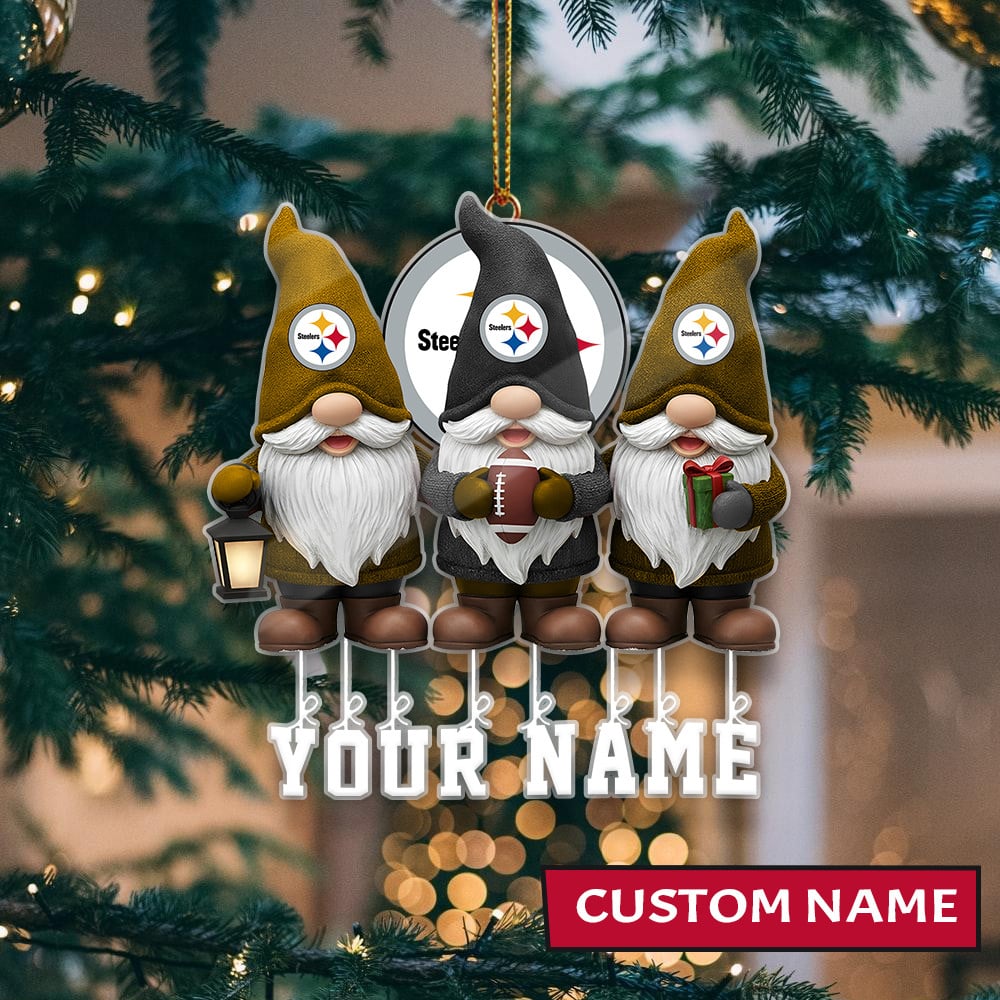 LIMITED EDITION - NEW CUSTOMIZED NFL14 PSB PITTSBURGH STEELERS ORNAMENT