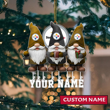 LIMITED EDITION - NEW CUSTOMIZED NFL14 PSB PITTSBURGH STEELERS ORNAMENT
