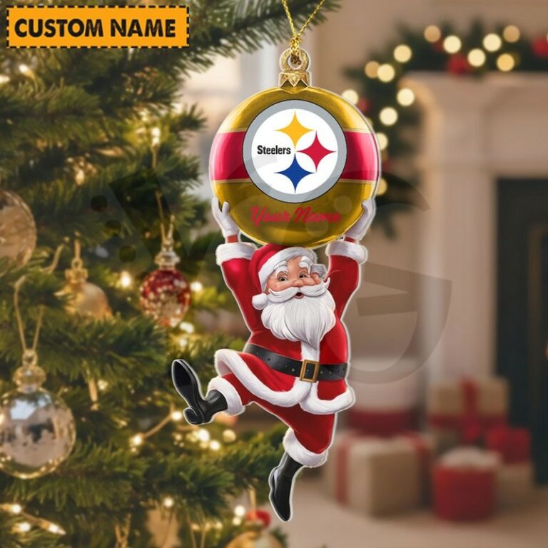 LIMITED EDITION - NEW CUSTOMIZED NFL14 PSB PITTSBURGH STEELERS CHRISTMAS ACRYLIC ORNAMENT