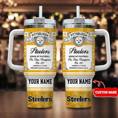 LIMITED EDITION - NEW CUSTOMIZED NFL14 PSB PITTSBURGH STEELERS TUMBLER CUP