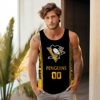 LIMITED EDITION - NEW CUSTOMIZED NHL26 PBP PITTSBURGH PENGUINS UNISEX TANK TOP