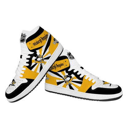 LIMITED EDITION - NEW CUSTOMIZED NHL26 PB PENGUINS AIR JORDAN SNEAKERS
