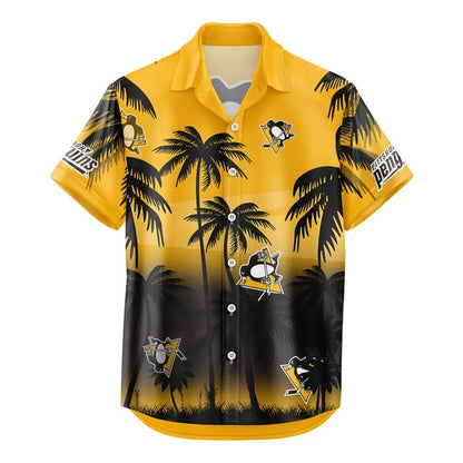LIMITED EDITION - NEW CUSTOMIZED NHL26 PBP PITTSBURGH PENGUINS UNISEX HAWAIIAN SHIRT & SHORTS SET