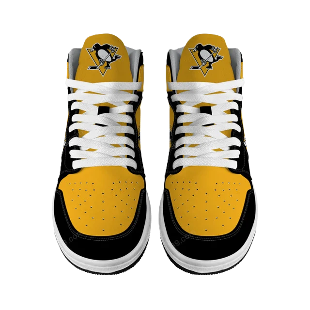 LIMITED EDITION - NEW CUSTOMIZED NHL26 PB PENGUINS AIR JORDAN SNEAKERS