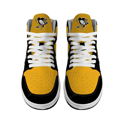 LIMITED EDITION - NEW CUSTOMIZED NHL26 PB PENGUINS AIR JORDAN SNEAKERS