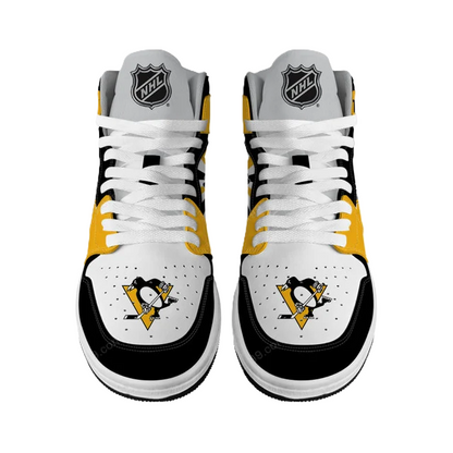 LIMITED EDITION - NEW CUSTOMIZED NHL26 PB PENGUINS AIR JORDAN SNEAKERS