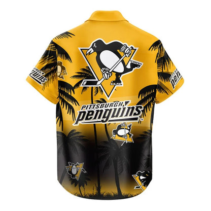 LIMITED EDITION - NEW CUSTOMIZED NHL26 PBP PITTSBURGH PENGUINS UNISEX HAWAIIAN SHIRT & SHORTS SET