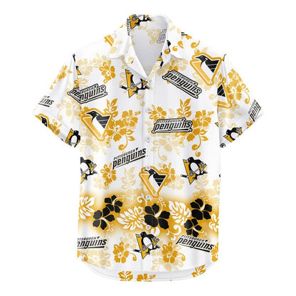 LIMITED EDITION - NEW CUSTOMIZED NHL26 PBP PITTSBURGH PENGUINS UNISEX HAWAIIAN SHIRT & SHORTS SET