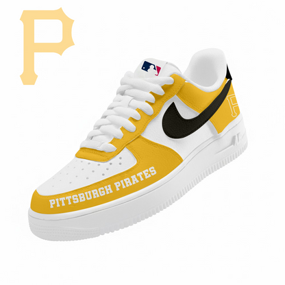 LIMITED EDITION - NEW CUSTOMIZED MLB29 PHP PITTSBURGH PIRATES AF1 SNEAKERS