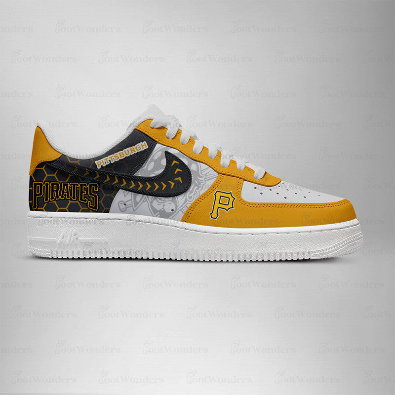 LIMITED EDITION - NEW CUSTOMIZED MLB29 PB PIRATES AF1 SHOES