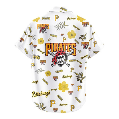 LIMITED EDITION - NEW CUSTOMIZED MLB29 PHP PITTSBURGH PIRATES UNISEX HAWAIIAN SHIRT & SHORTS SET