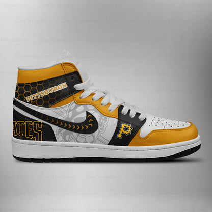 LIMITED EDITION - NEW CUSTOMIZED MLB29 PHP PITTSBURGH PIRATES AIR JORDAN SNEAKERS