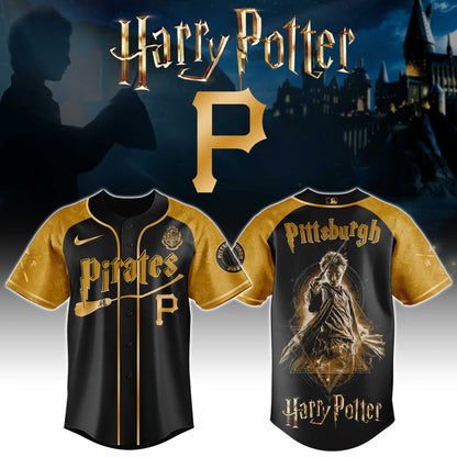 LIMITED EDITION - NEW CUSTOMIZED MLB29 PHP PITTSBURGH PIRATES x HARRY POTTER BASEBALL JERSEY & CAP