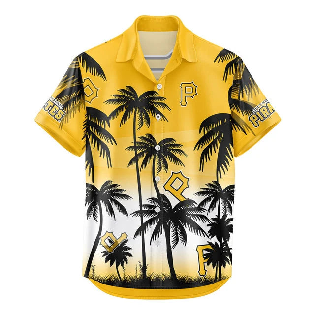 LIMITED EDITION - NEW CUSTOMIZED MLB29 PHP PITTSBURGH PIRATES UNISEX HAWAIIAN SHIRT & SHORTS SET