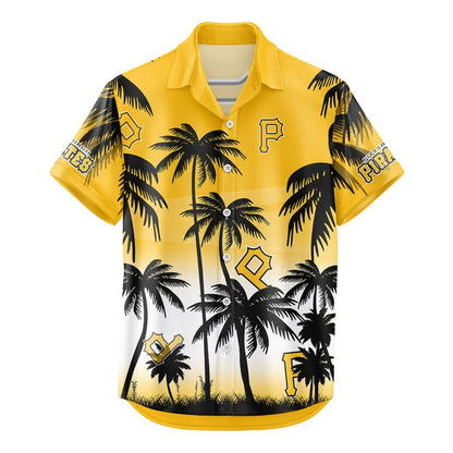 LIMITED EDITION - NEW CUSTOMIZED MLB29 PHP PITTSBURGH PIRATES UNISEX HAWAIIAN SHIRT & SHORTS SET