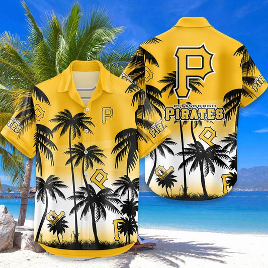 LIMITED EDITION - NEW CUSTOMIZED MLB29 PHP PITTSBURGH PIRATES UNISEX HAWAIIAN SHIRT & SHORTS SET