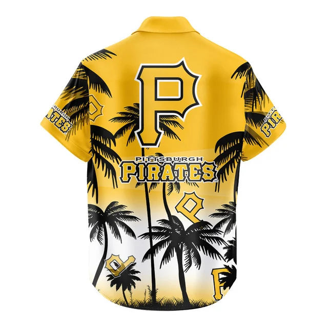 LIMITED EDITION - NEW CUSTOMIZED MLB29 PHP PITTSBURGH PIRATES UNISEX HAWAIIAN SHIRT & SHORTS SET