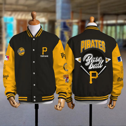 LIMITED EDITION - NEW PREMIUM MLB29 PHP PITTSBURGH PIRATES SATIN VARSITY JACKET