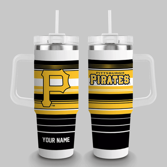 LIMITED EDITION - NEW CUSTOMIZED MLB29 PB PIRATES TUMBLER CUP