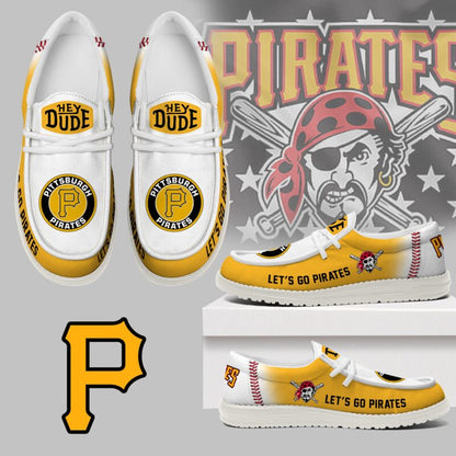 LIMITED EDITION - NEW CUSTOMIZED MLB29 PHP PITTSBURGH PIRATES LOAFER SHOES