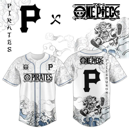 LIMITED EDITION - NEW CUSTOMIZED MLB29 PHP PITTSBURGH PIRATES x ONE PIECE BASEBALL JERSEY & CAP