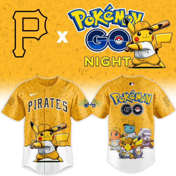 LIMITED EDITION - NEW CUSTOMIZED MLB29 PHP PITTSBURGH PIRATES x POKEMON BASEBALL JERSEY & CAP