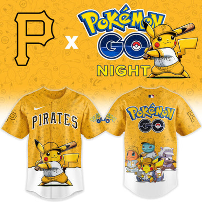 LIMITED EDITION - NEW CUSTOMIZED MLB29 PHP PITTSBURGH PIRATES x POKEMON BASEBALL JERSEY & CAP