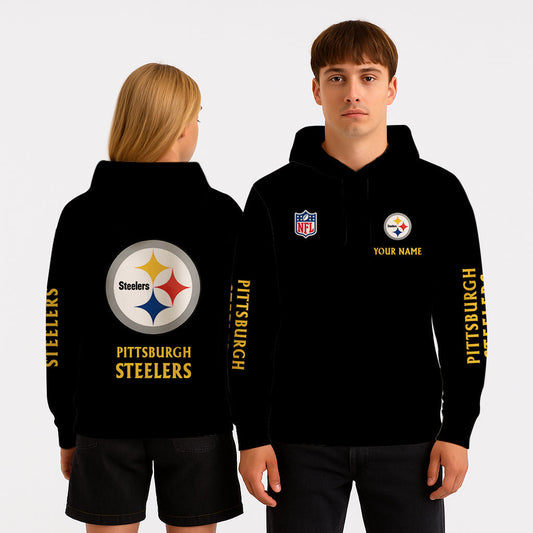 LIMITED EDITION - NEW CUSTOMIZED NFL14 PSB PITTSBURGH STEELERS UNISEX HOODIE
