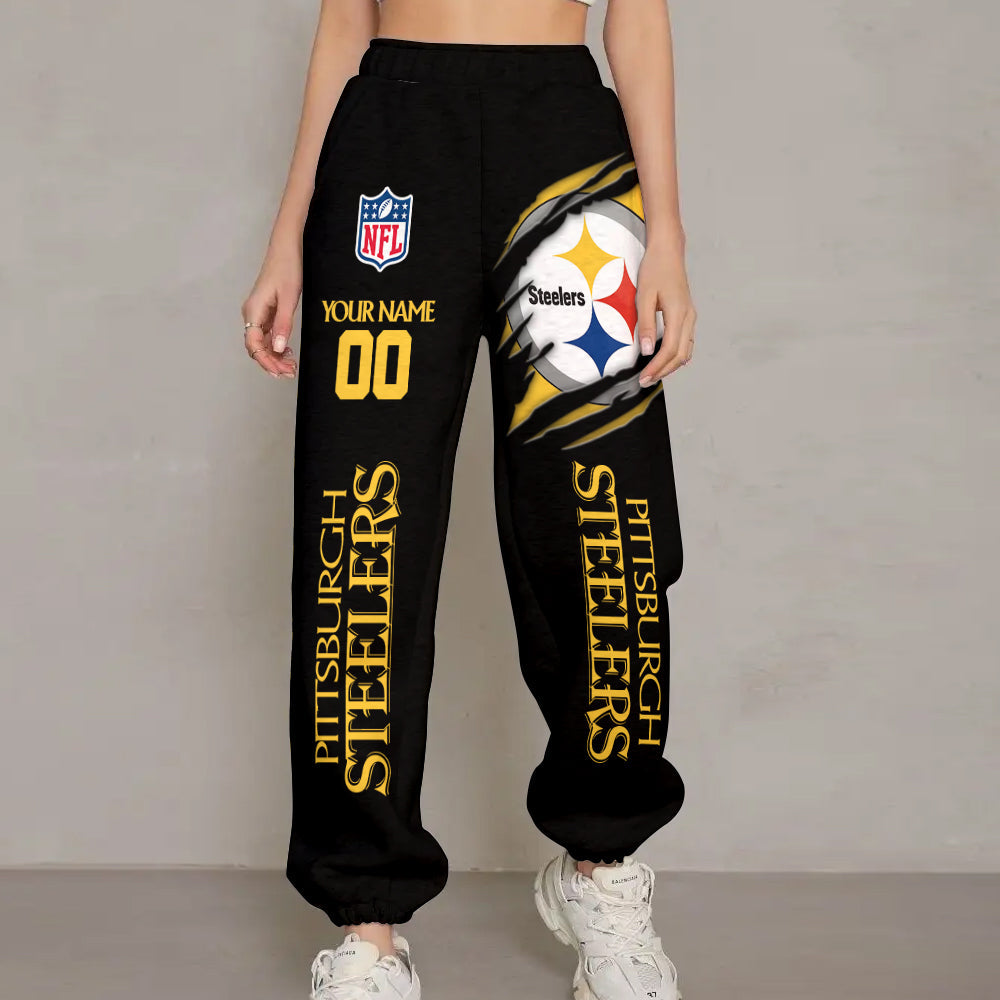 LIMITED EDITION - NEW PREMIUM NFL14 PSB PITTSBURGH STEELERS UNISEX LONG PANTS