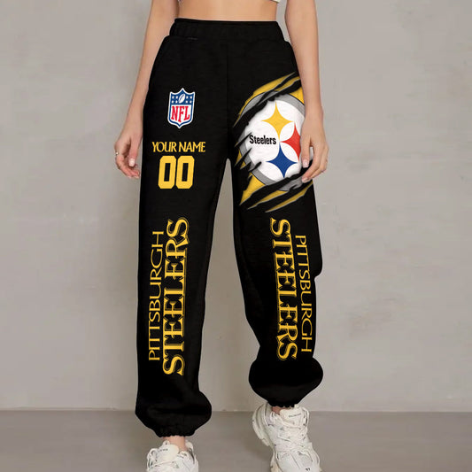 LIMITED EDITION - NEW PREMIUM NFL14 PSB PITTSBURGH STEELERS UNISEX LONG PANTS