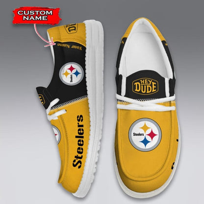 LIMITED EDITION - NEW CUSTOMIZED NFL14 PSB PITTSBURGH STEELERS LOAFER SHOES