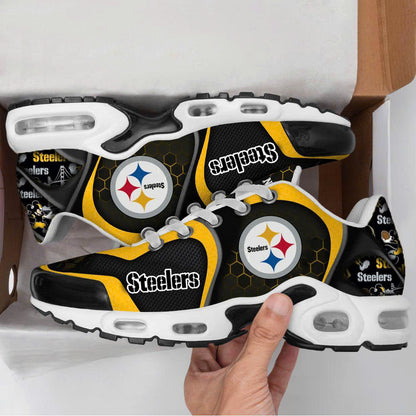 LIMITED EDITION - NEW CUSTOMIZED NFL14 PSB PITTSBURGH STEELERS UNISEX AIR MAX PLUS SNEAKERS