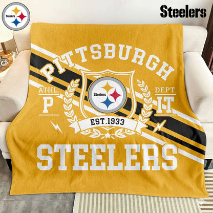 LIMITED EDITION - NEW CUSTOMIZED NFL14 PSB PITTSBURGH STEELERS NORMAL & FLEECE BLANKET
