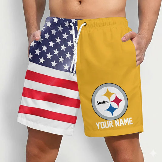 LIMITED EDITION - NEW PREMIUM NFL14 PSB PITTSBURGH STEELERS SHORT PANTS
