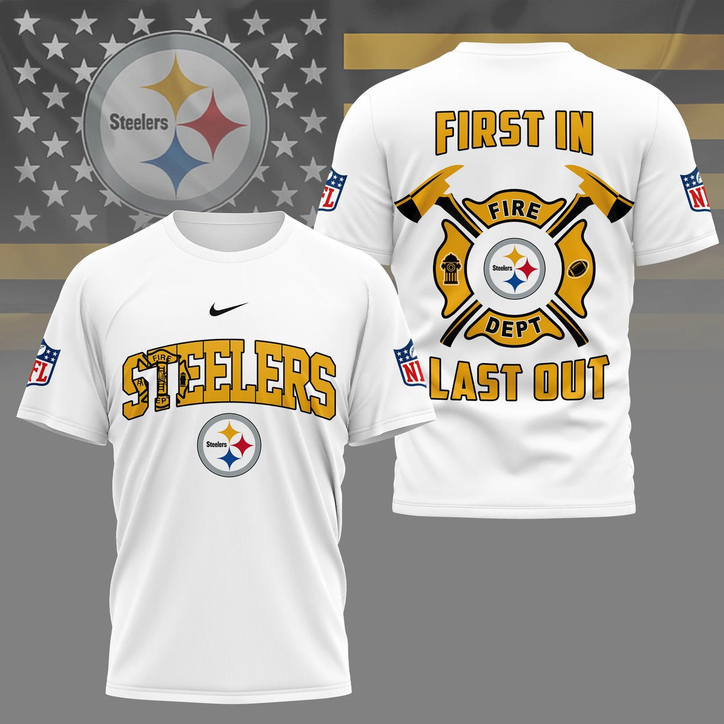 LIMITED EDITION - NEW CUSTOMIZED NFL14 PSB PITTSBURGH STEELERS T-SHIRT | MULTIPLE COLORS AVAILABLE