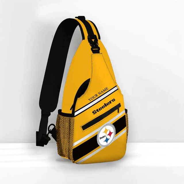 LIMITED EDITION - NEW CUSTOMIZED NFL14 PSB PITTSBURGH STEELERS SLING BAG