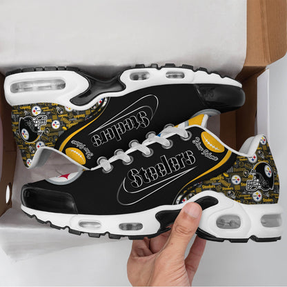 LIMITED EDITION - NEW CUSTOMIZED NFL14 PSB PITTSBURGH STEELERS UNISEX AIR MAX PLUS SNEAKERS